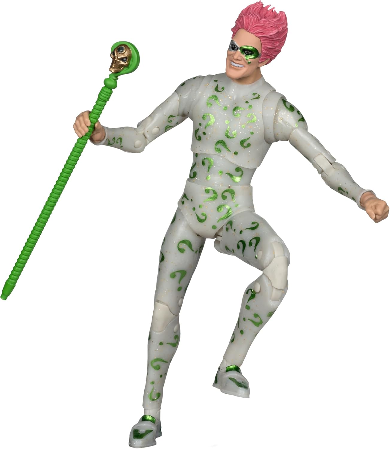 McFarlane DC Multiverse The Riddler Final Suit (Batman Forever) 7" Action Figure Toys (Red Platinum Edition)