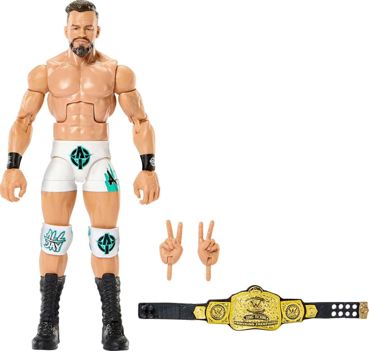 Mattel WWE Elite Action Figure & Accessories, Series #121, 6-inch Collectible Austin Theory with 25 Articulation Points & Swappable Hands