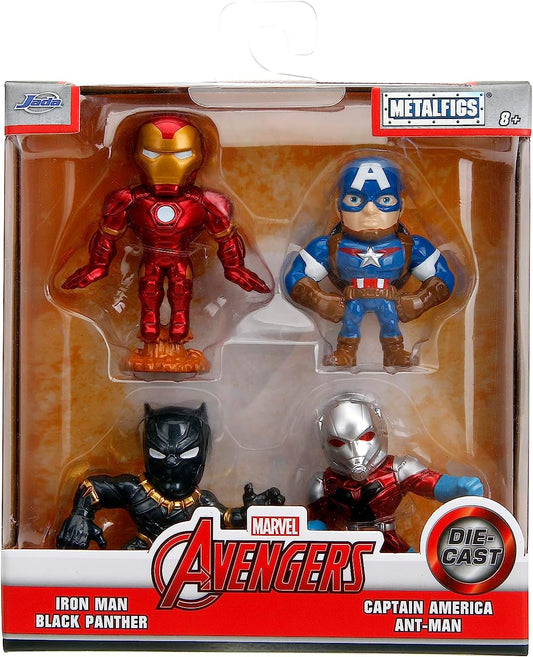 Marvel Avengers Metalfigs 4-Pack – Iron Man, Black Panther, Captain America & Ant-Man (New)