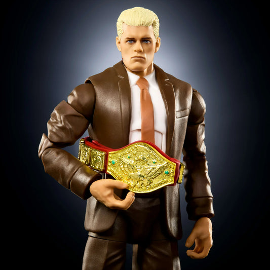 Mattel WWE Elite Action Figure & Accessories, Series #120, 6-inch Collectible Cody Rhodes with 25 Articulation Points & Swappable Hands